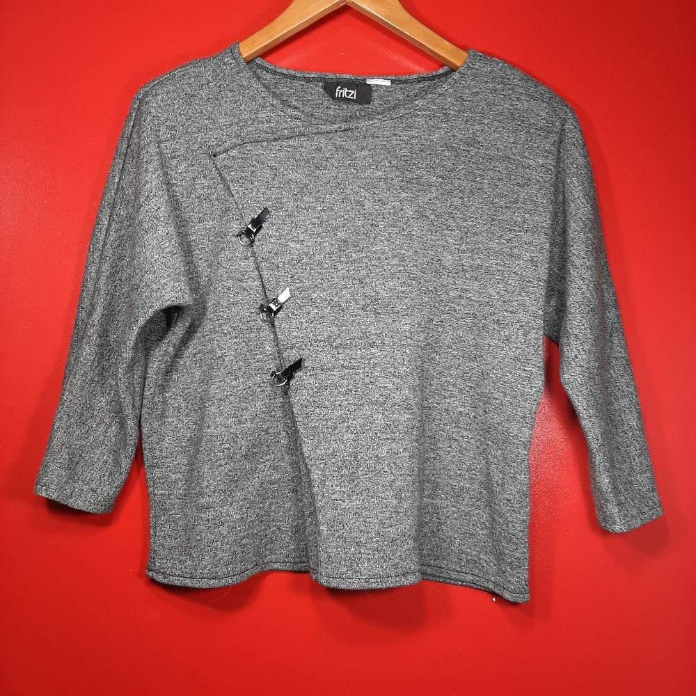 Fritzi fold over Hook front Blouse